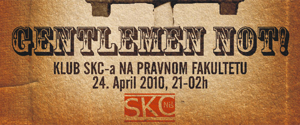 ALTERdiscoNATIVE veče GENTLEMEN…NOT! ALTERdiscoNATIVE veče GENTLEMEN…NOT!