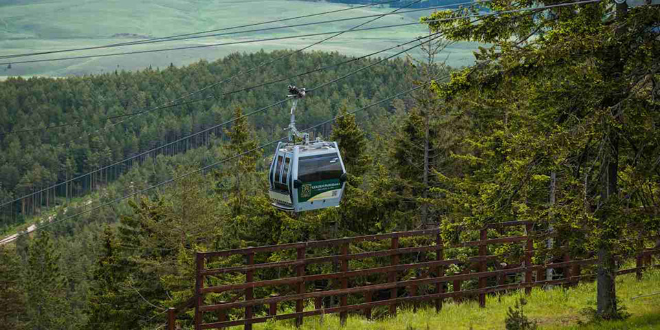 Žičara na brdu u Srbiji