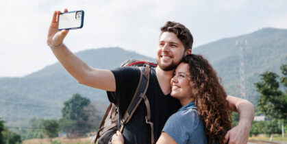 Par slika selfi telefonom